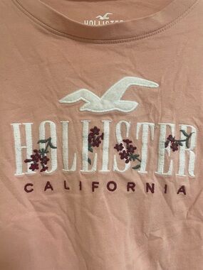 Hollister Melon Logo Tee with White Print